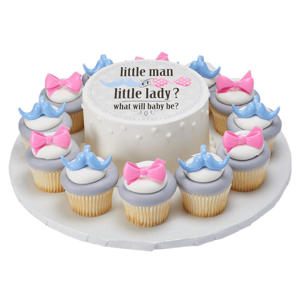 Gender Reveal Cake and Cupcakes png transparent