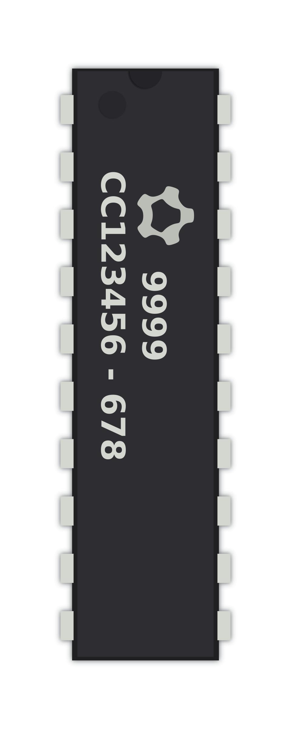 Generic 20-pin IC png transparent