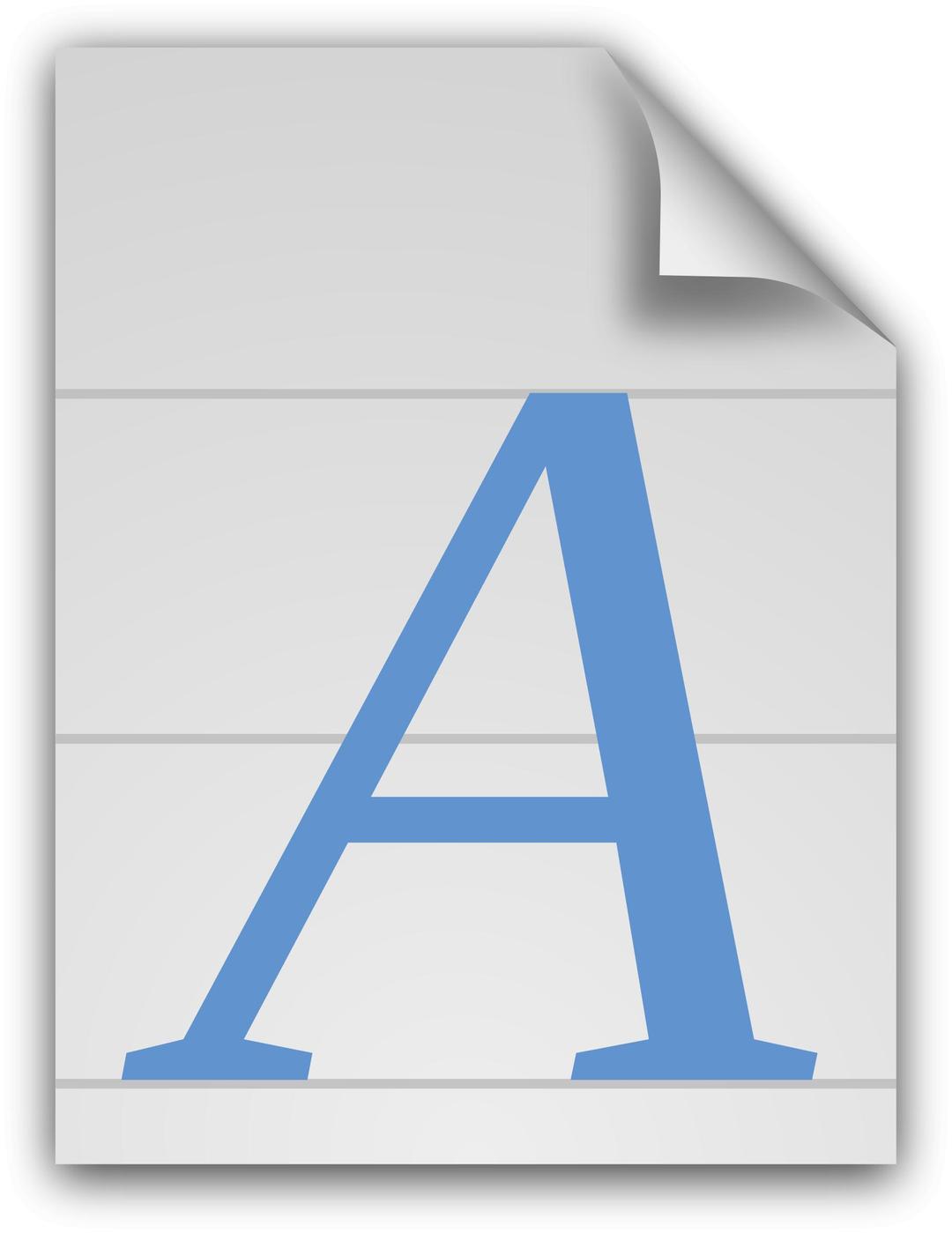 Generic Font Icon png transparent