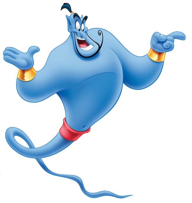 Genie Pointing A Finger png transparent