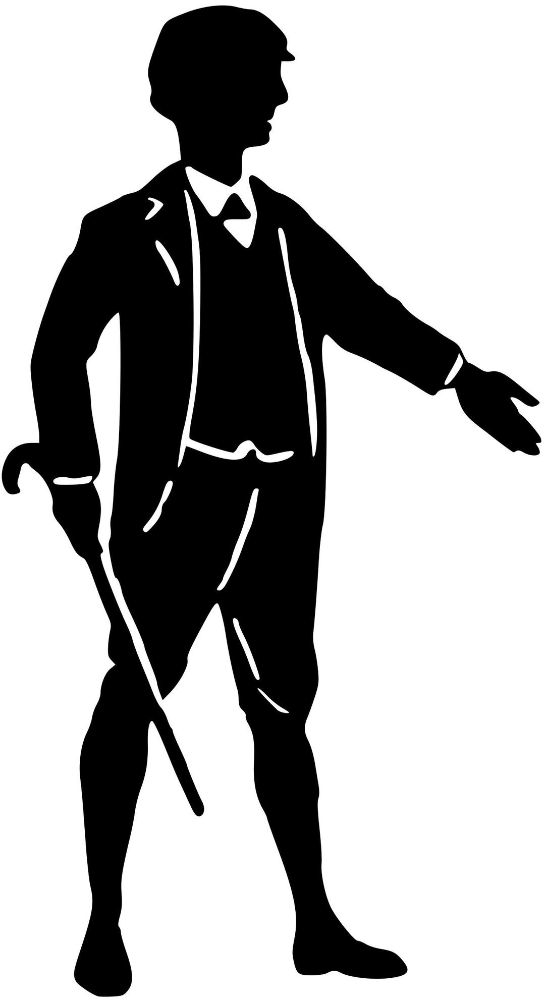 Gentleman silhouette 3 png transparent
