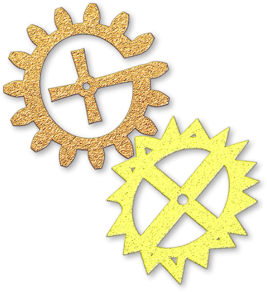 Geocaching gears png transparent