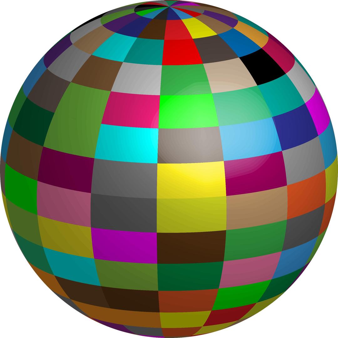 Geometric Beach Ball (Enhanced) png transparent
