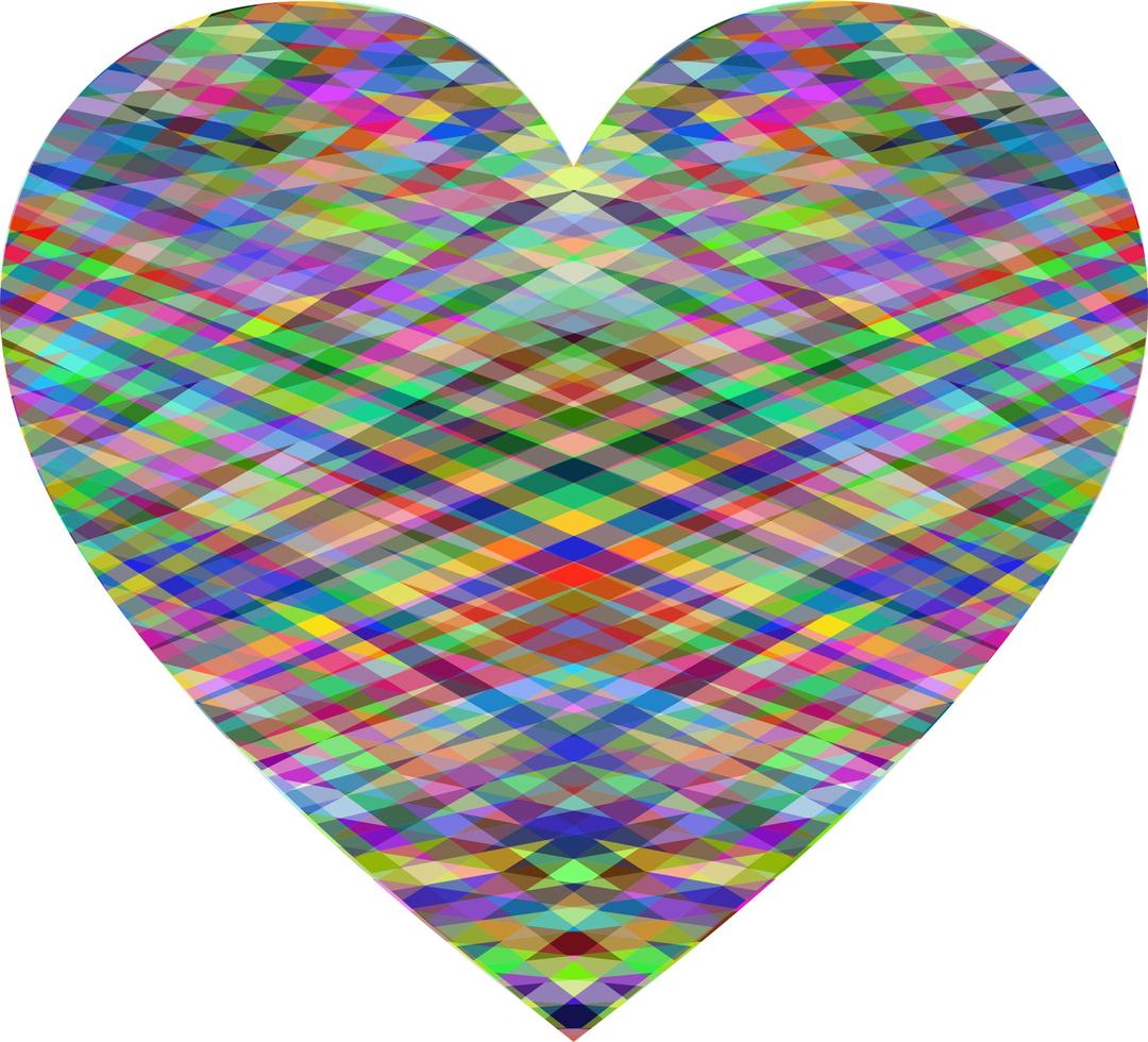 Geometric Heart png transparent