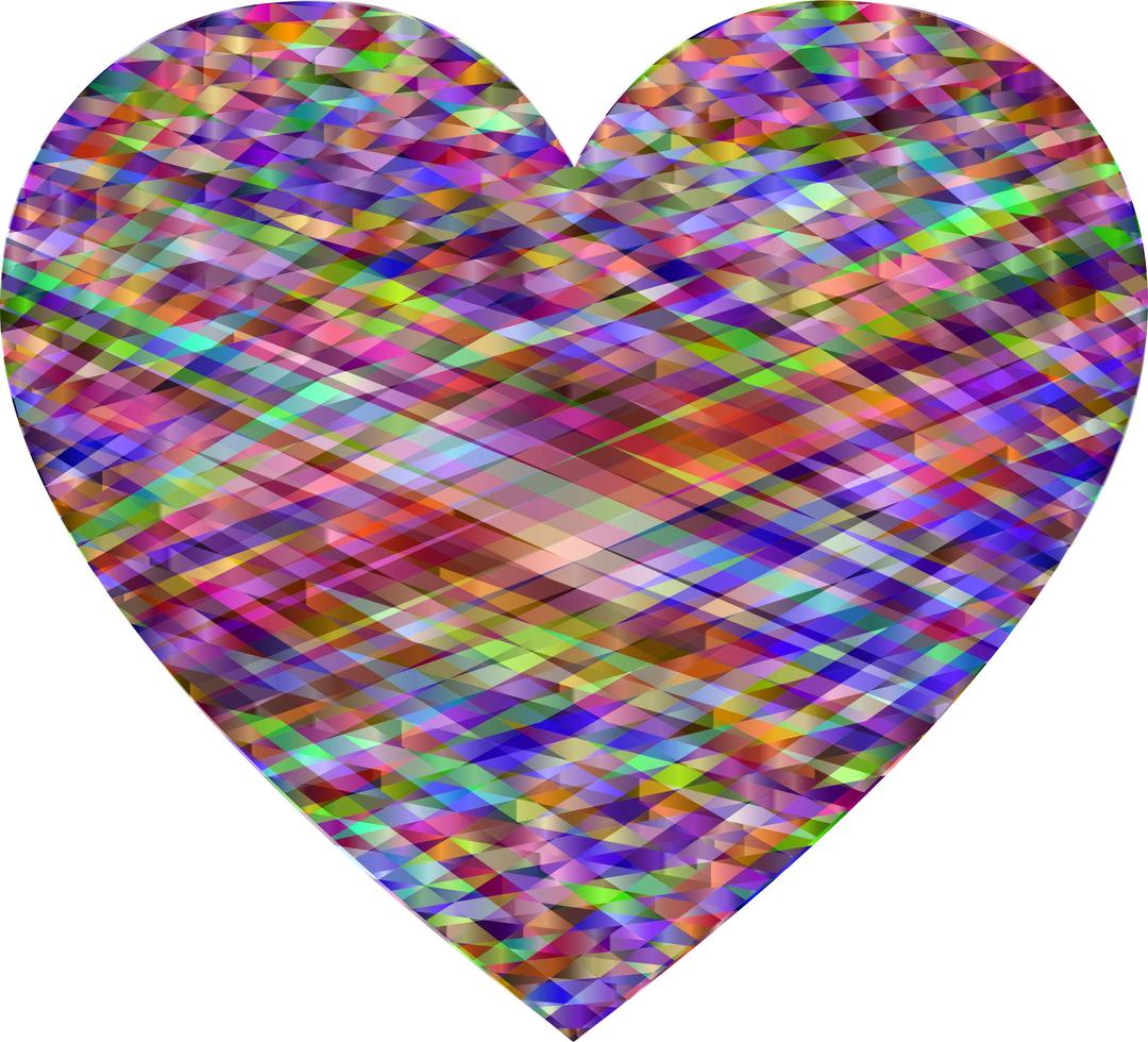 Geometric Heart 3 png transparent