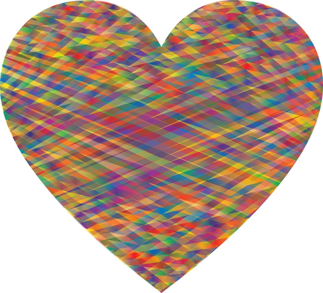 Geometric Heart 6 png transparent