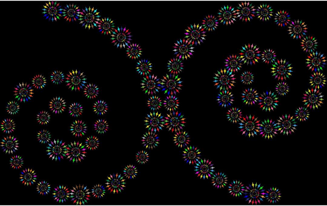 Geometric Spiral Art png transparent