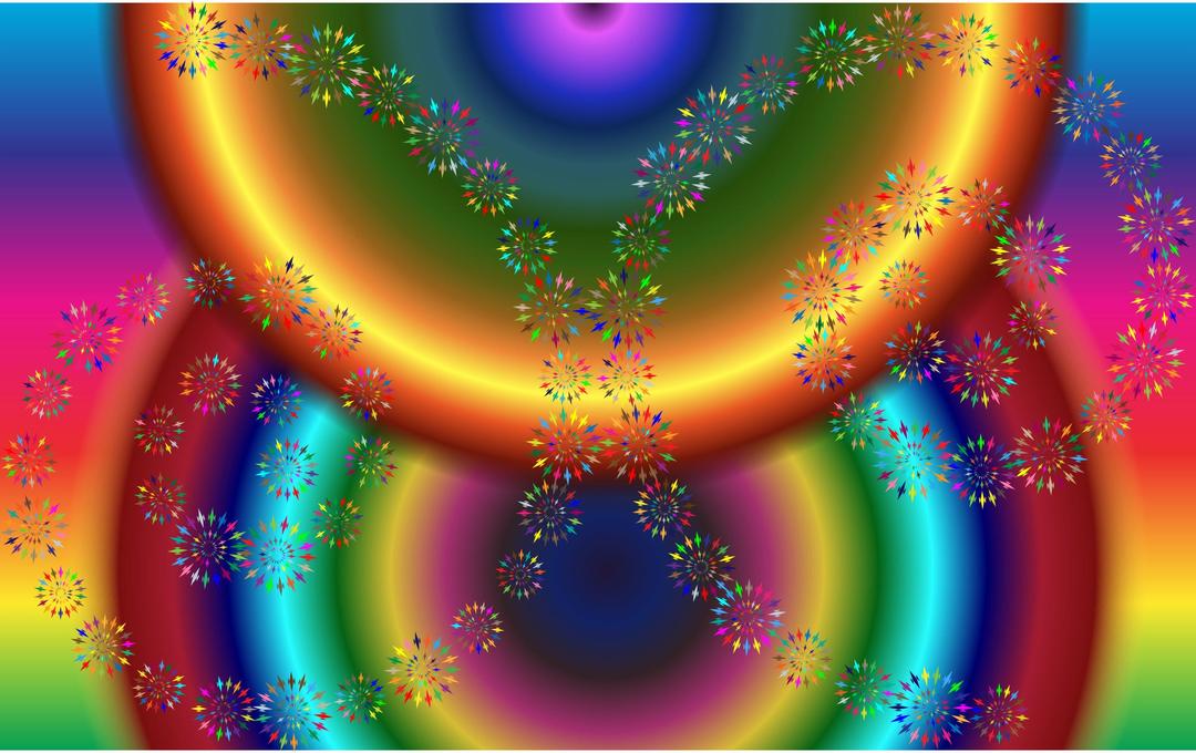 Geometric Spiral Art Variation 2 png transparent