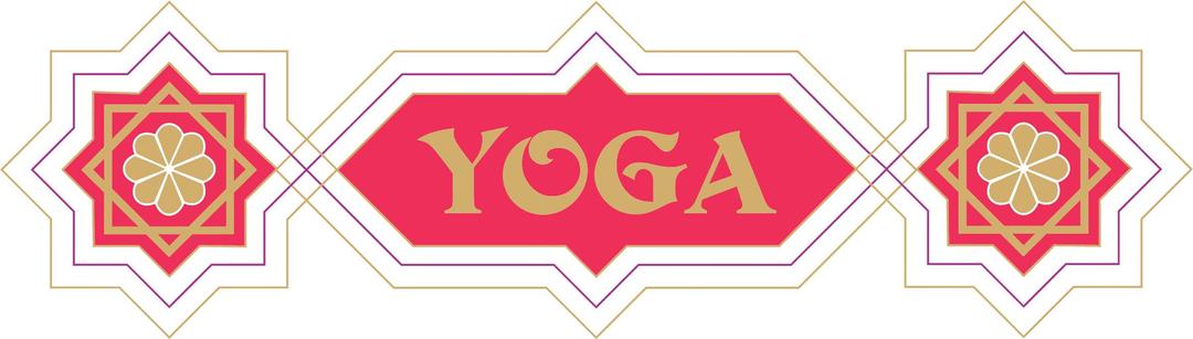 Geometric Yoga Sign png transparent