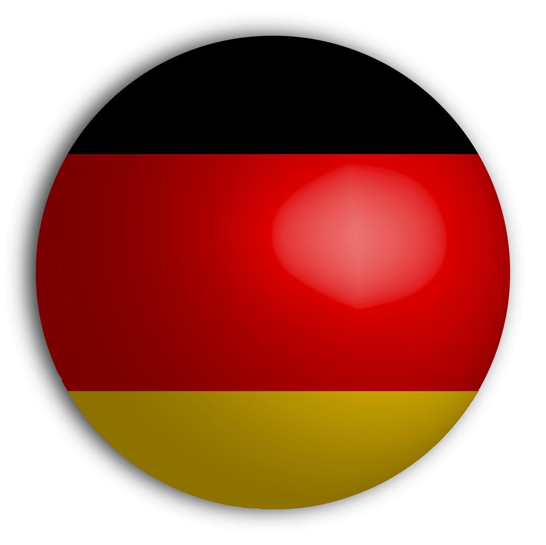 German Flag Sphere png transparent