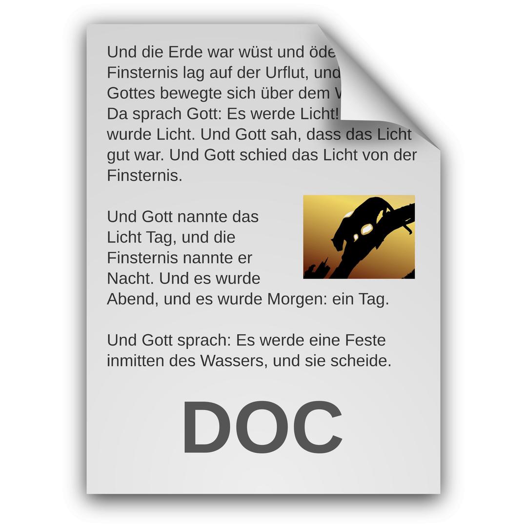 German Text Document Icon png transparent