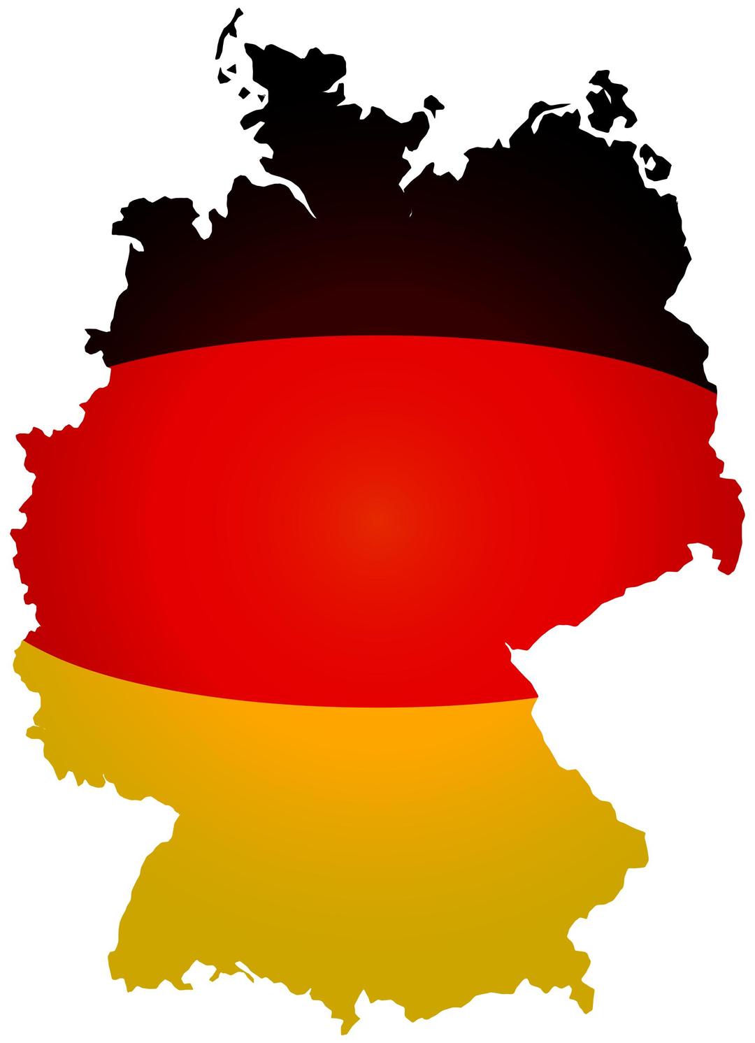 Germany Flag Map png transparent