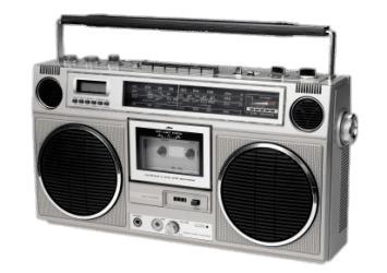 Ghettoblaster Style Boombox png transparent
