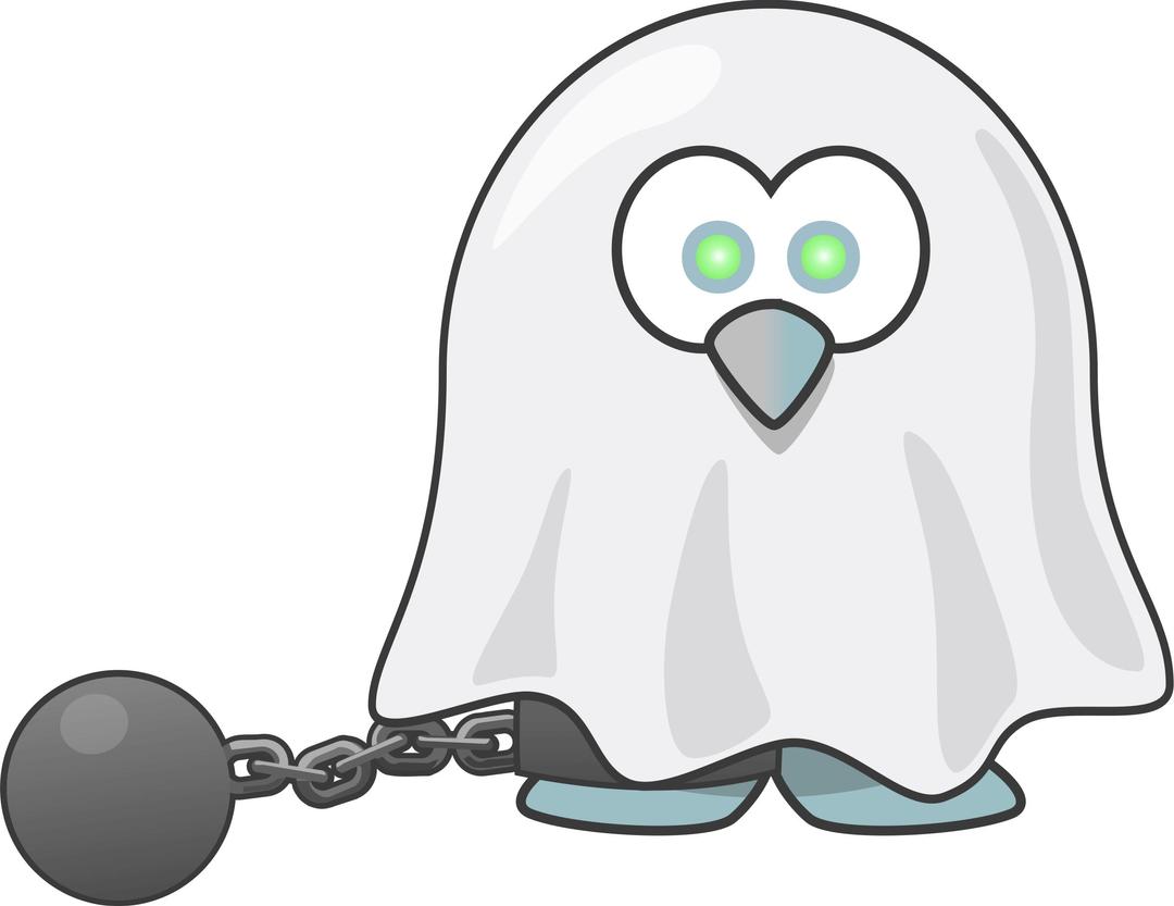 Ghost of a Penguin png transparent