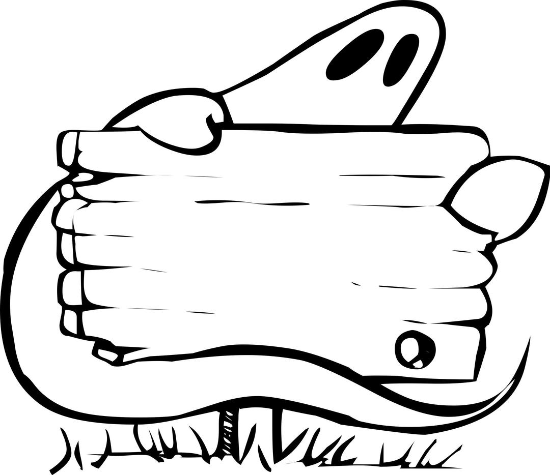 Ghost with sign png transparent