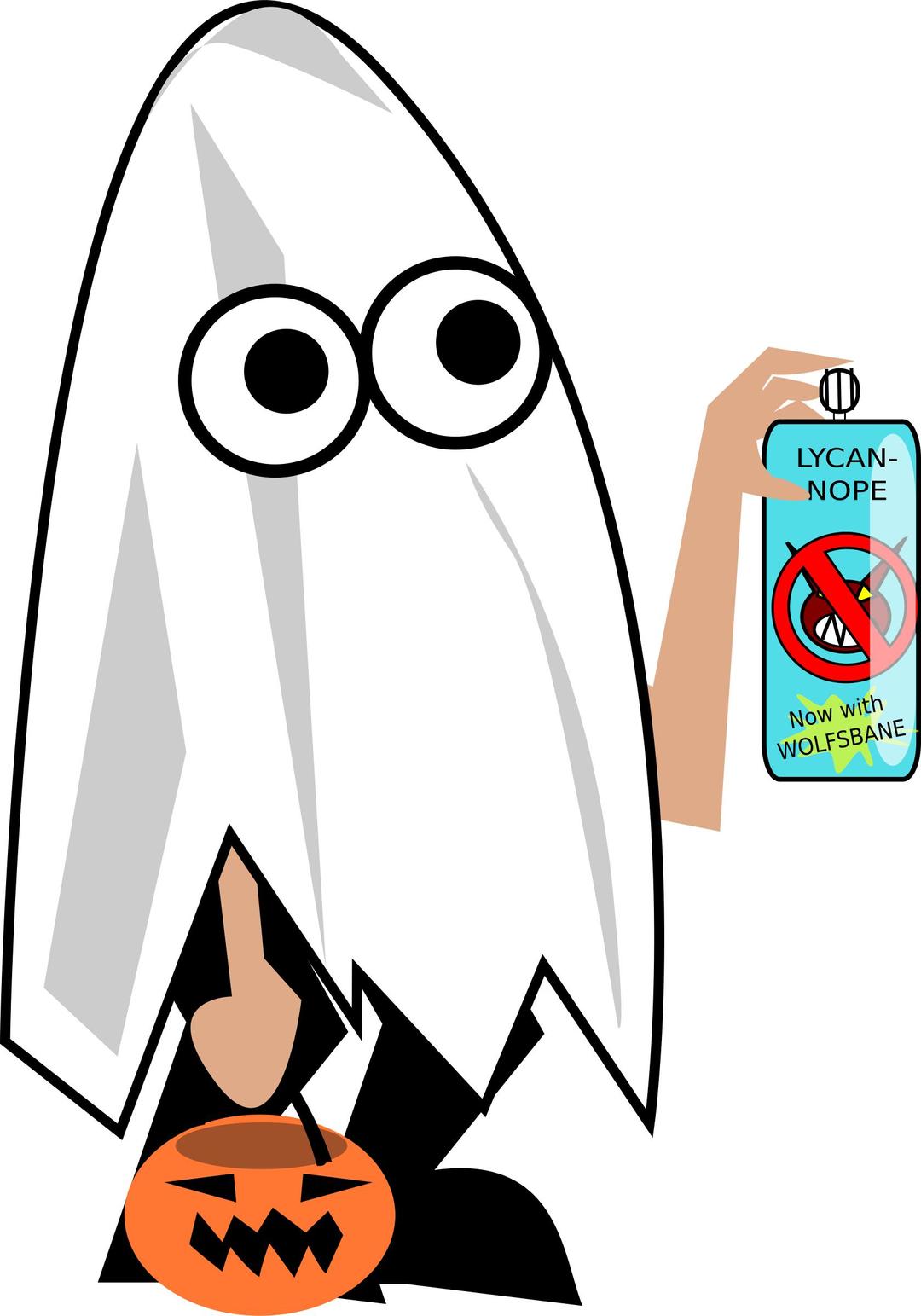 ghost-trick-or-treater png transparent