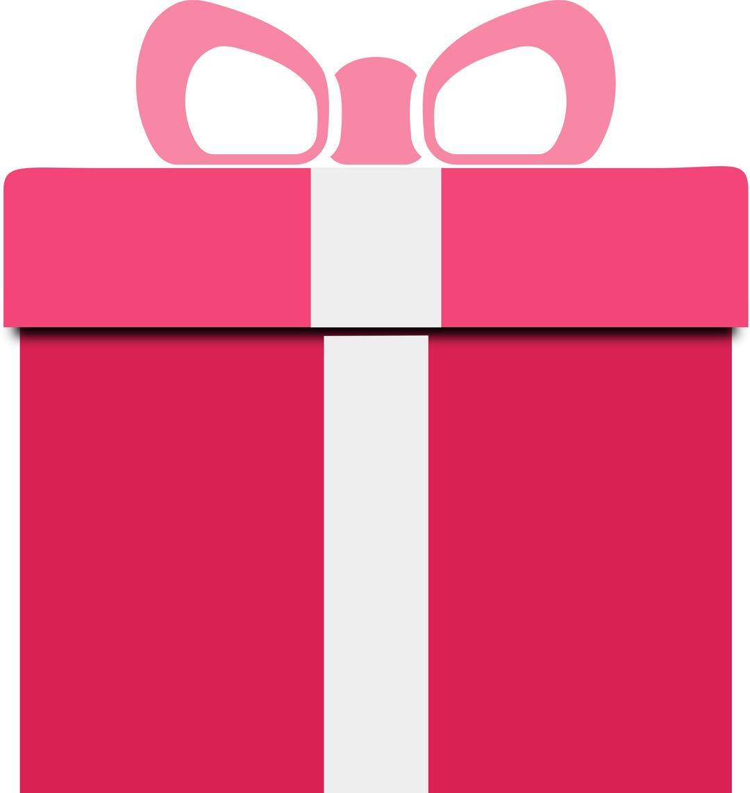 Gift Box pink png transparent