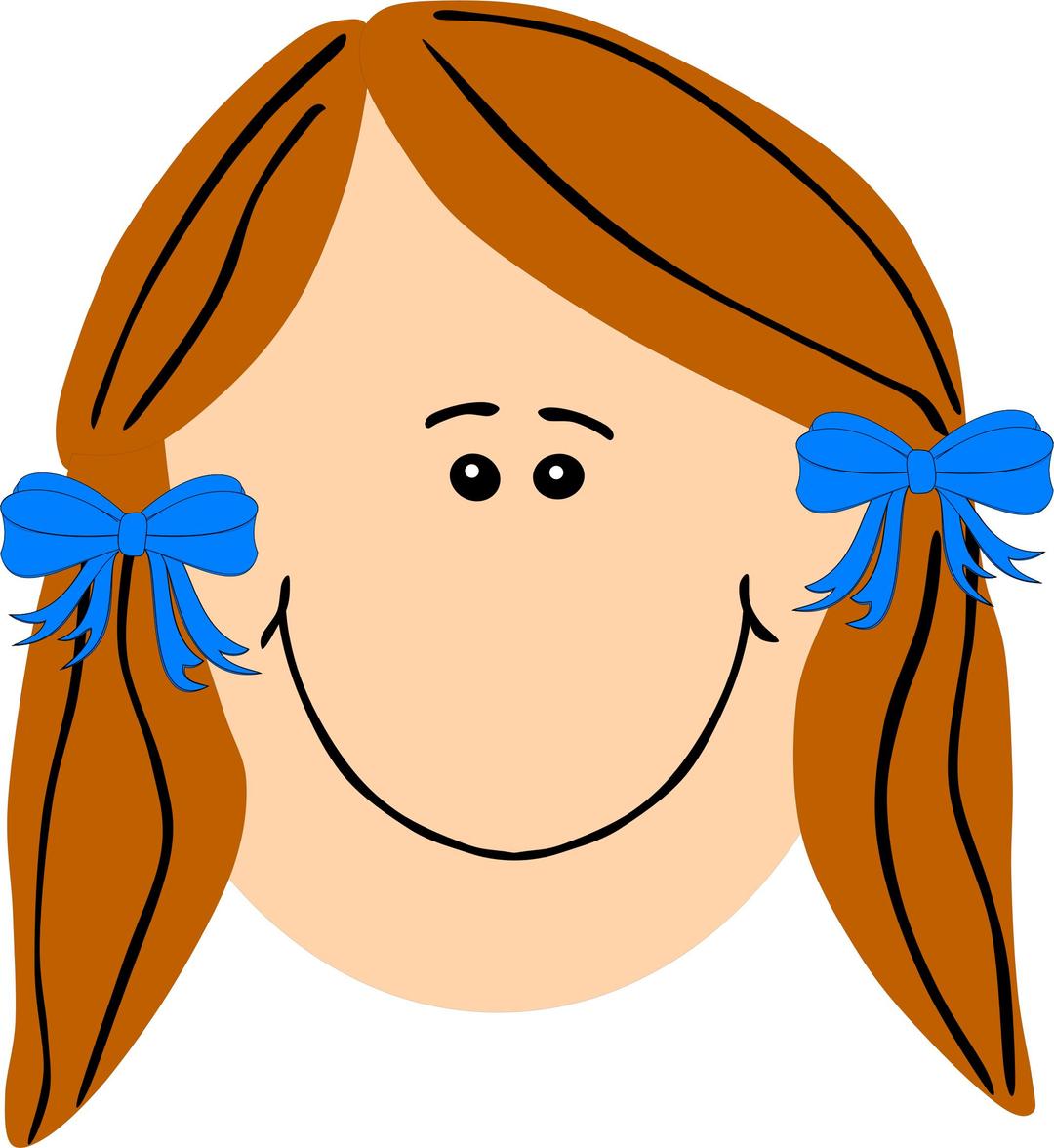 ginger girl with long hair png transparent