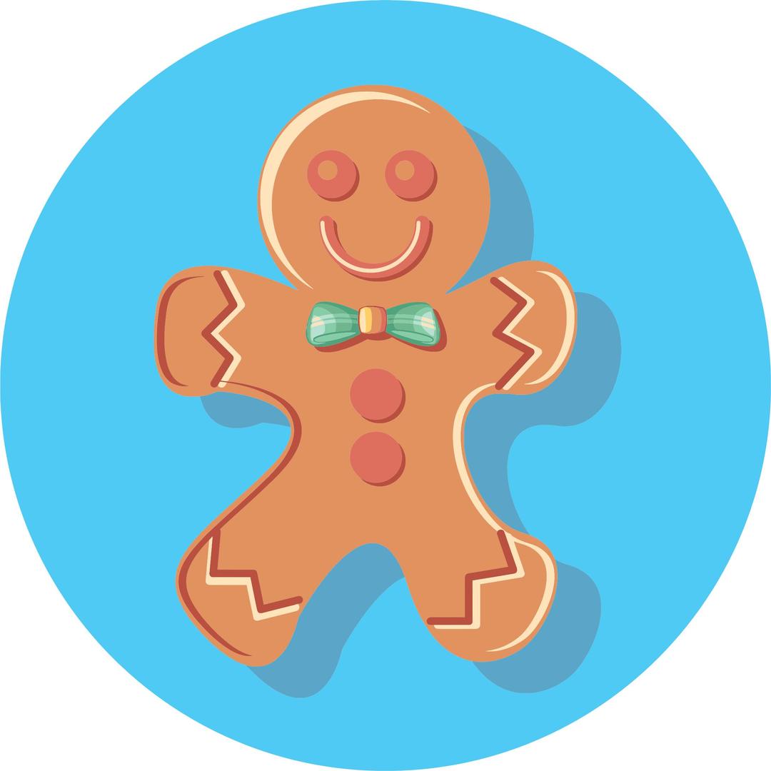 Gingerbread Man Icon png transparent