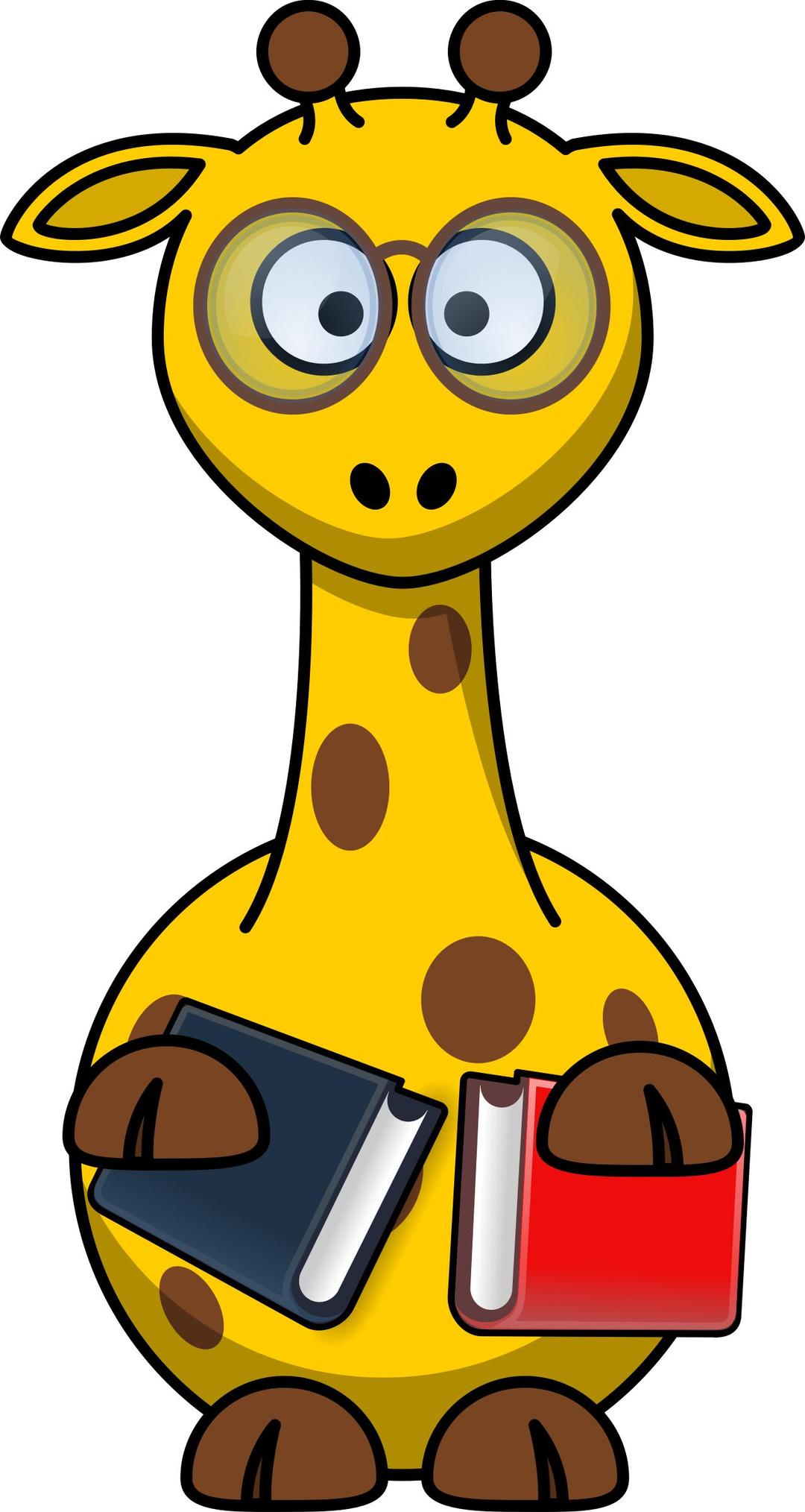 Giraffe Bookworm png transparent