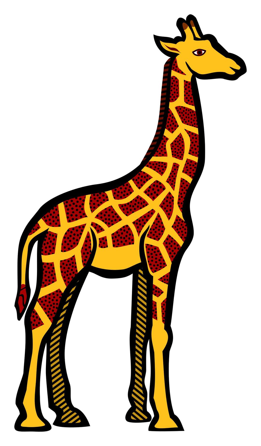 giraffe - coloured png transparent
