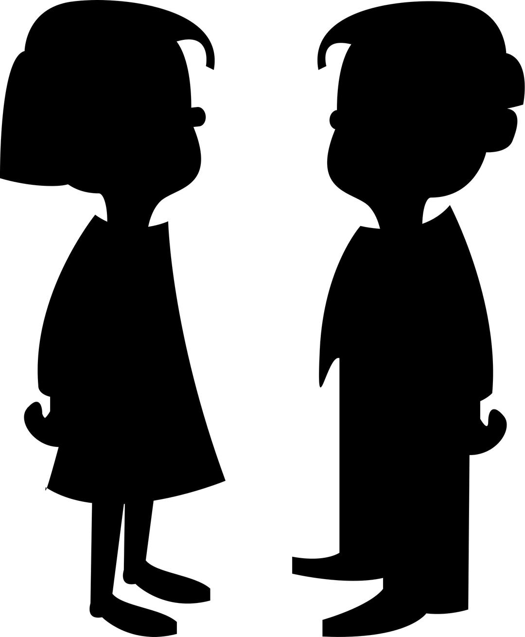 Girl and Boy png transparent