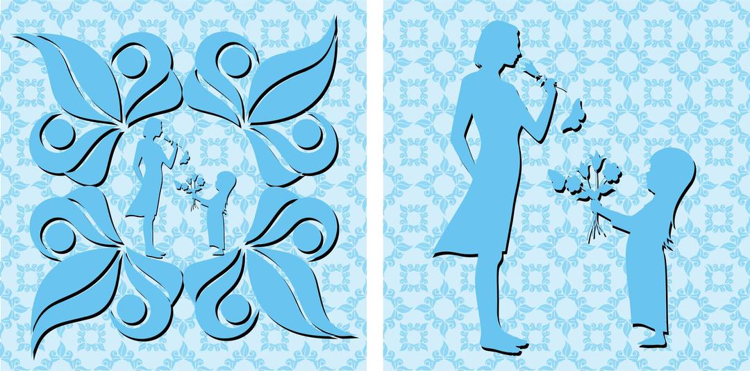 Girl Giving Woman Flowers Background png transparent