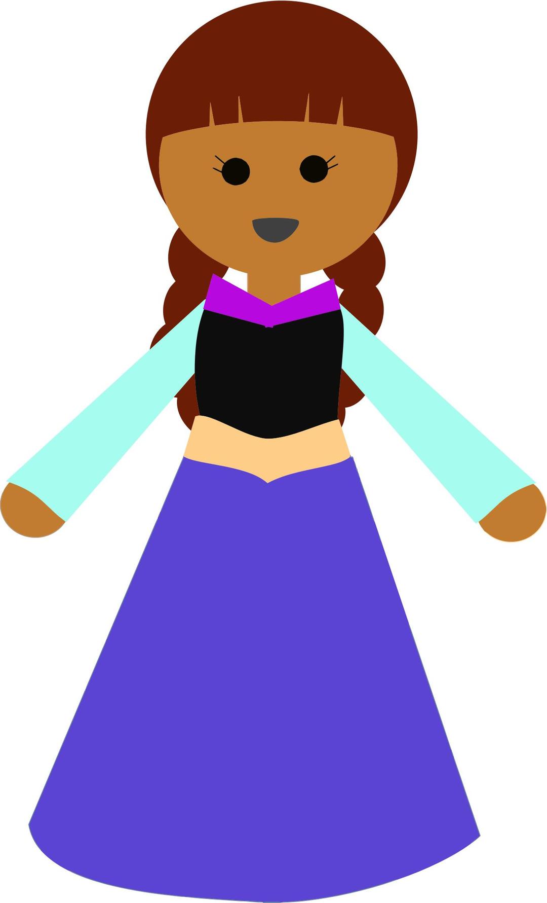 Girl In A Dress 2 png transparent