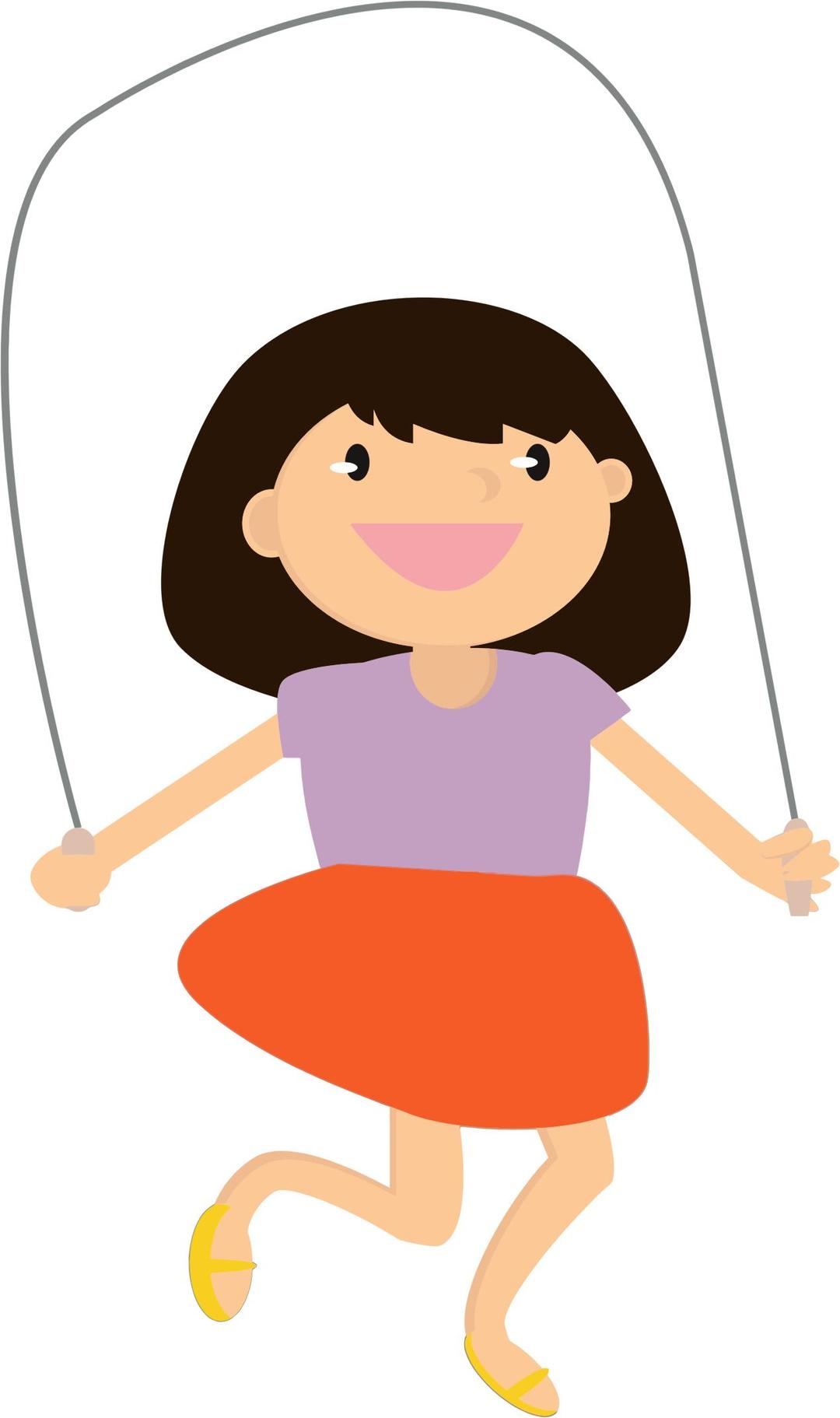 Girl Jumping Rope png transparent