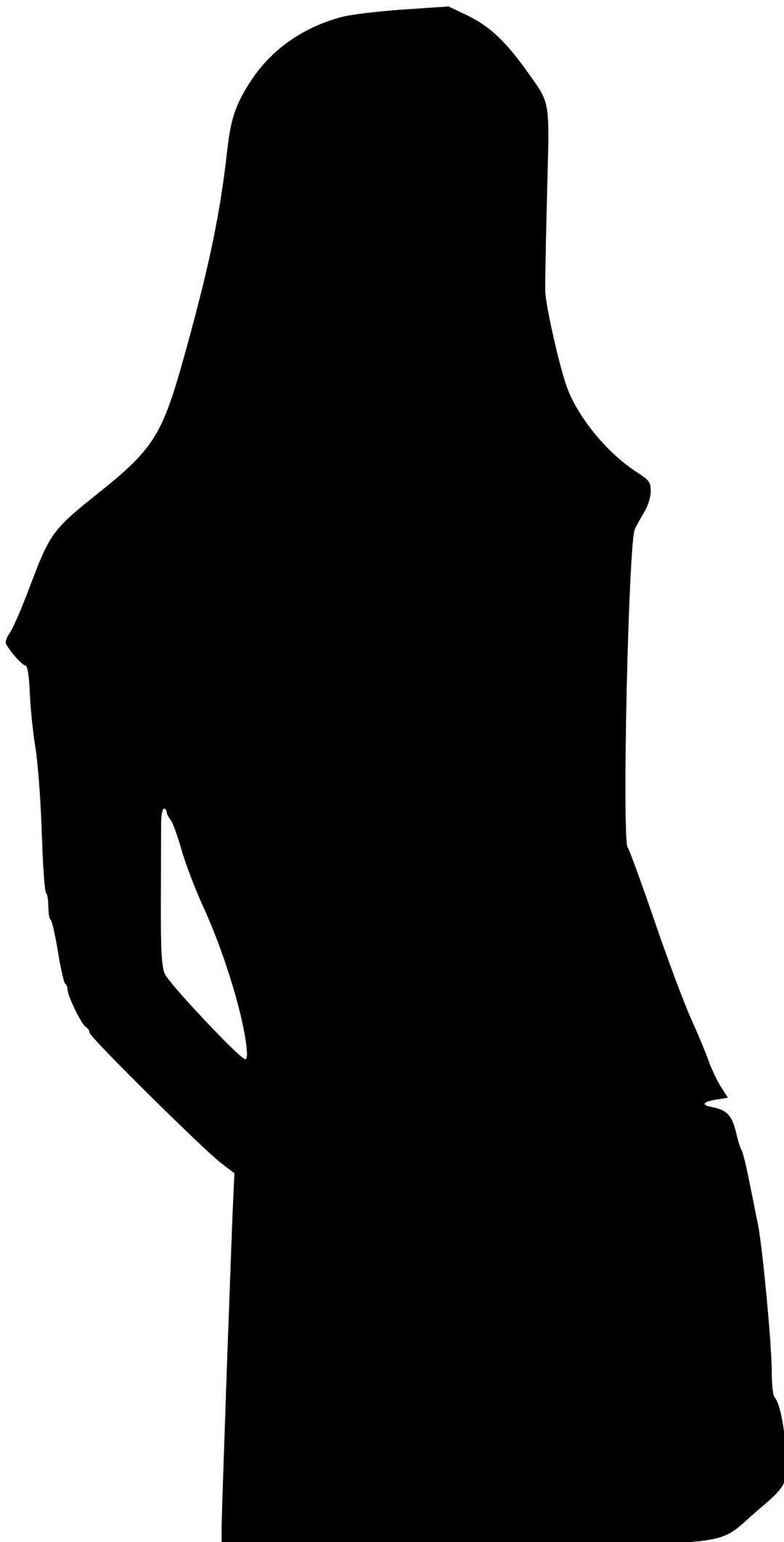 Girl silhouette png transparent