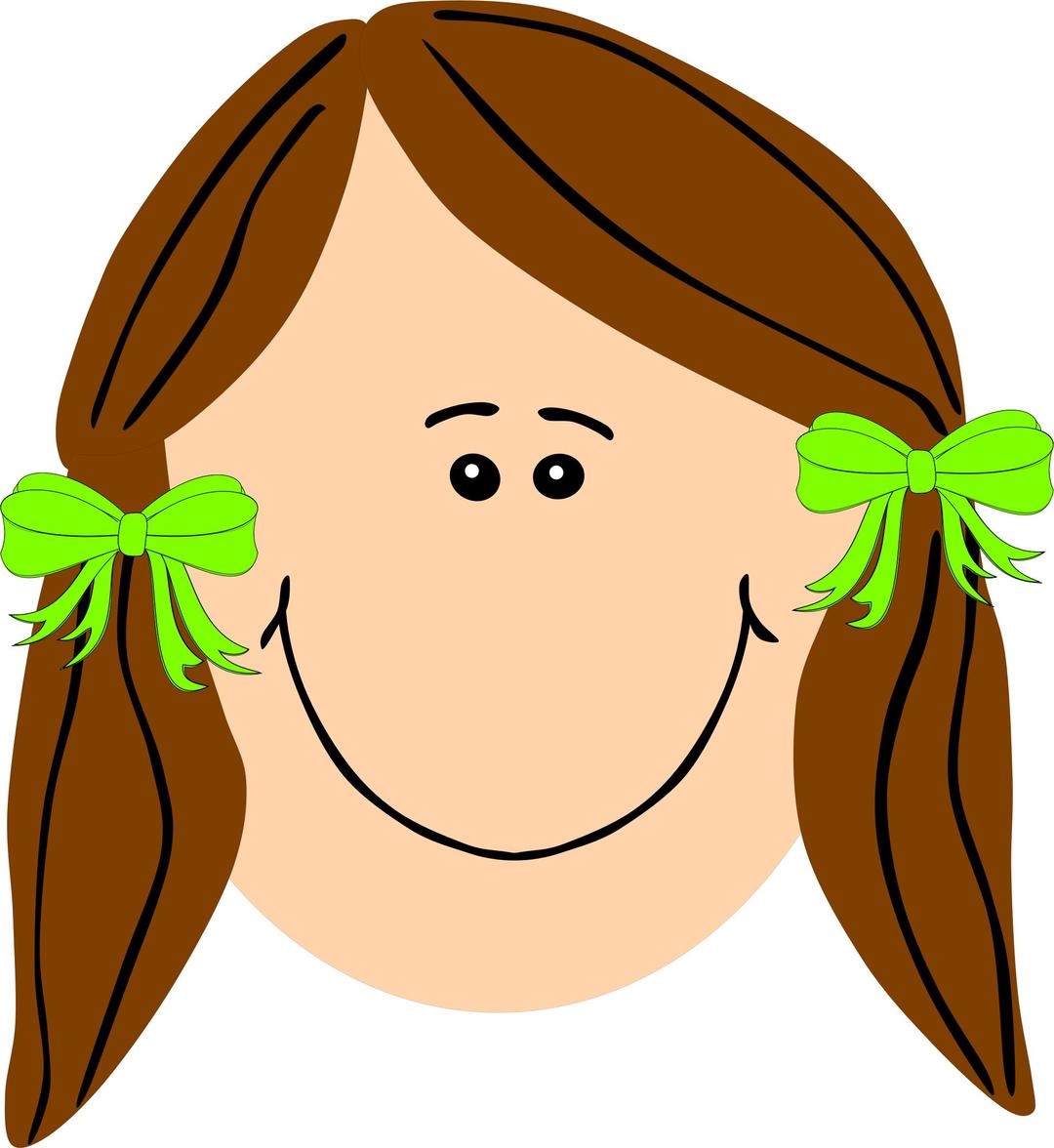 girl with brown long hair png transparent