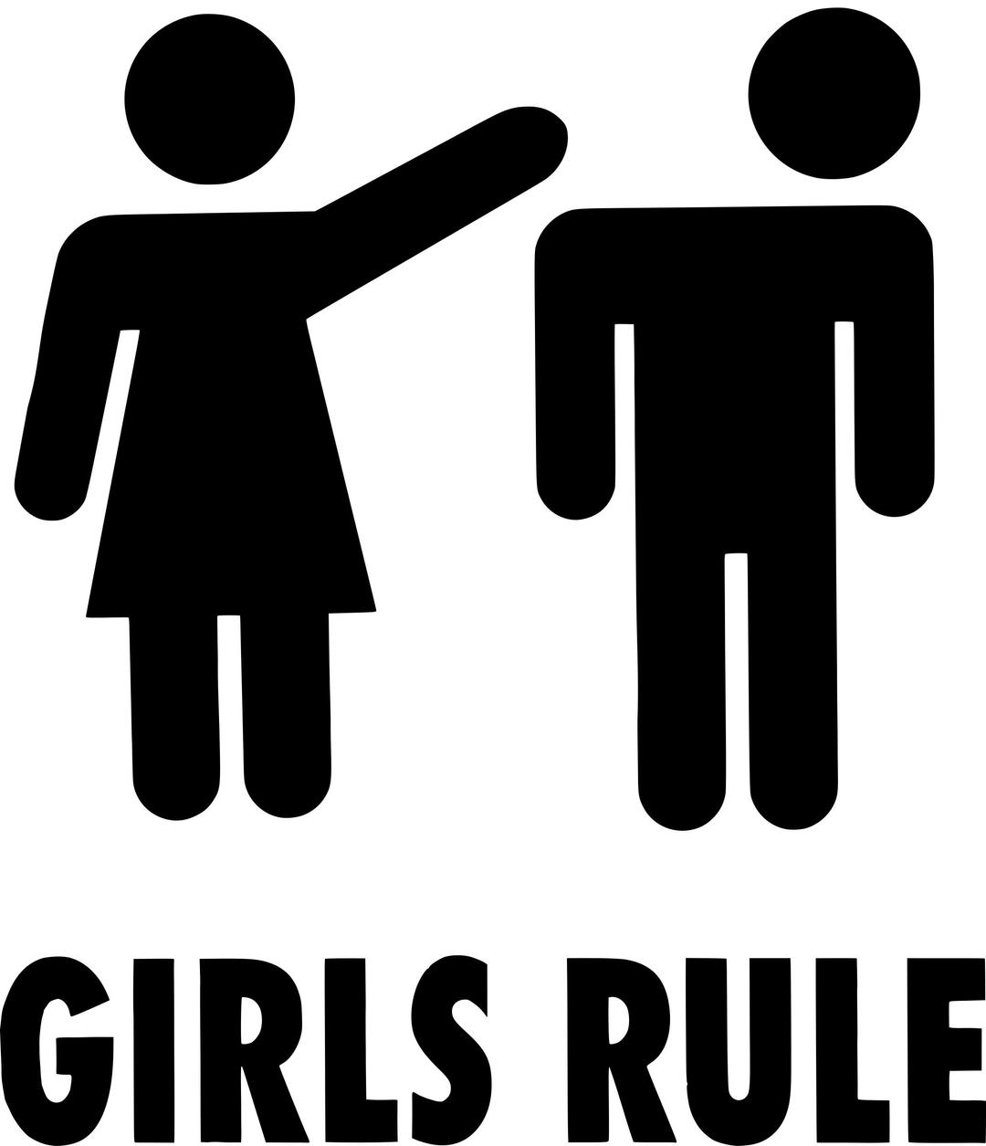 Girls rule! png transparent