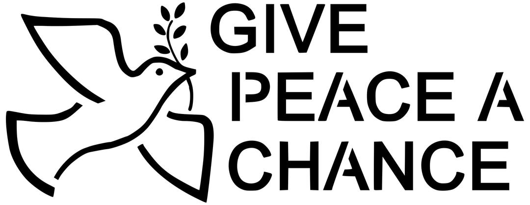 give peace a chance png transparent