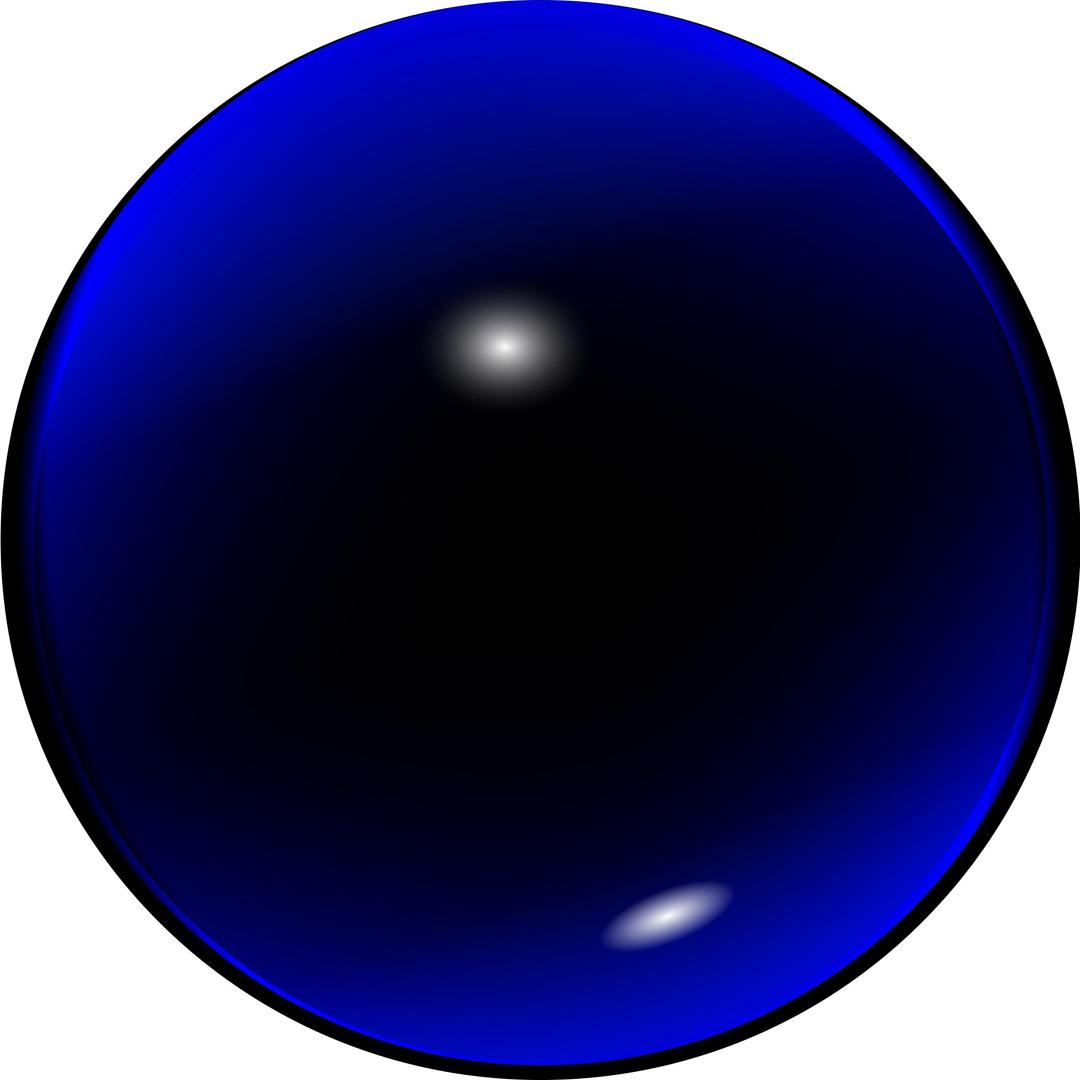 Glass Blue Ball png transparent