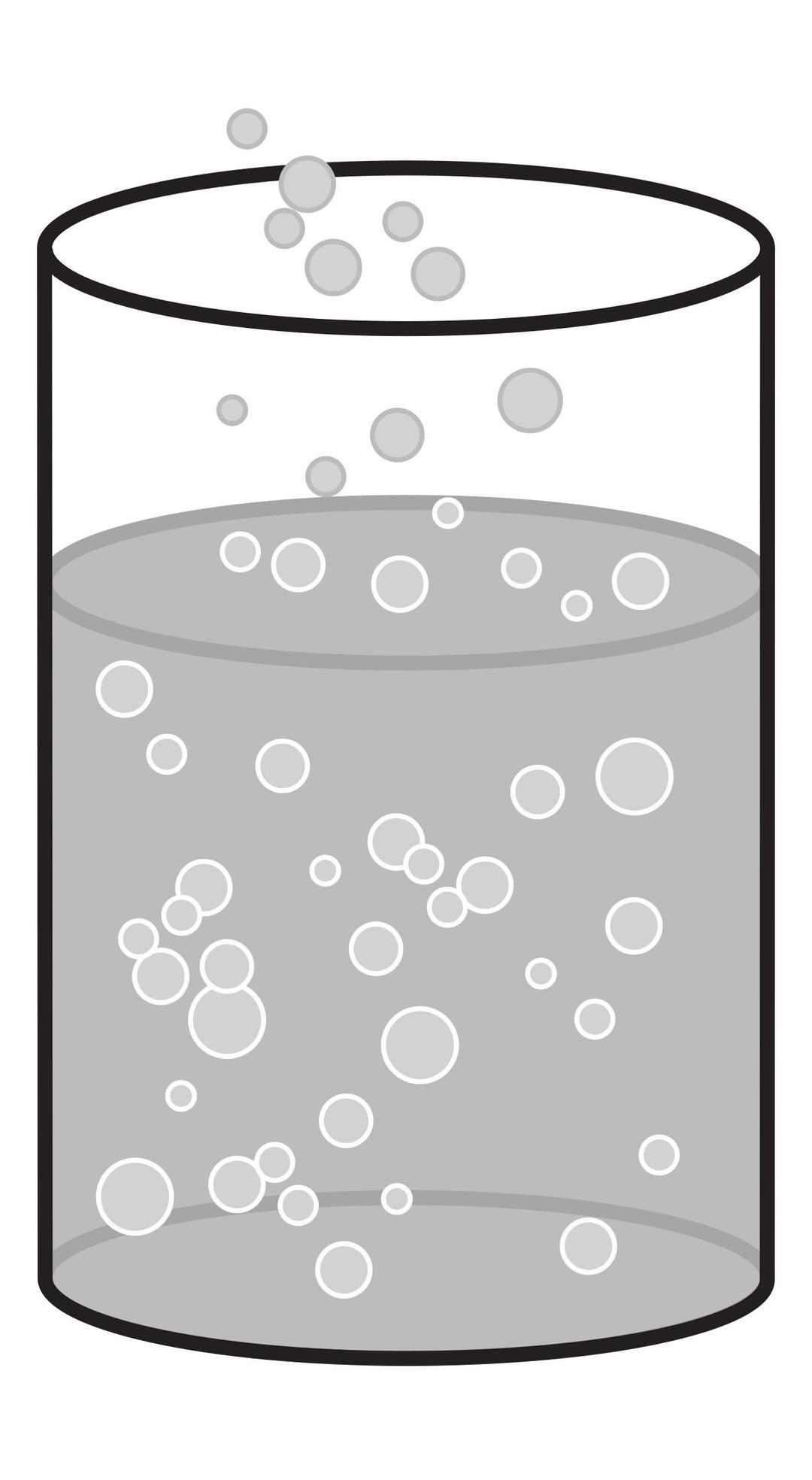 Glass Fizzing Water png transparent