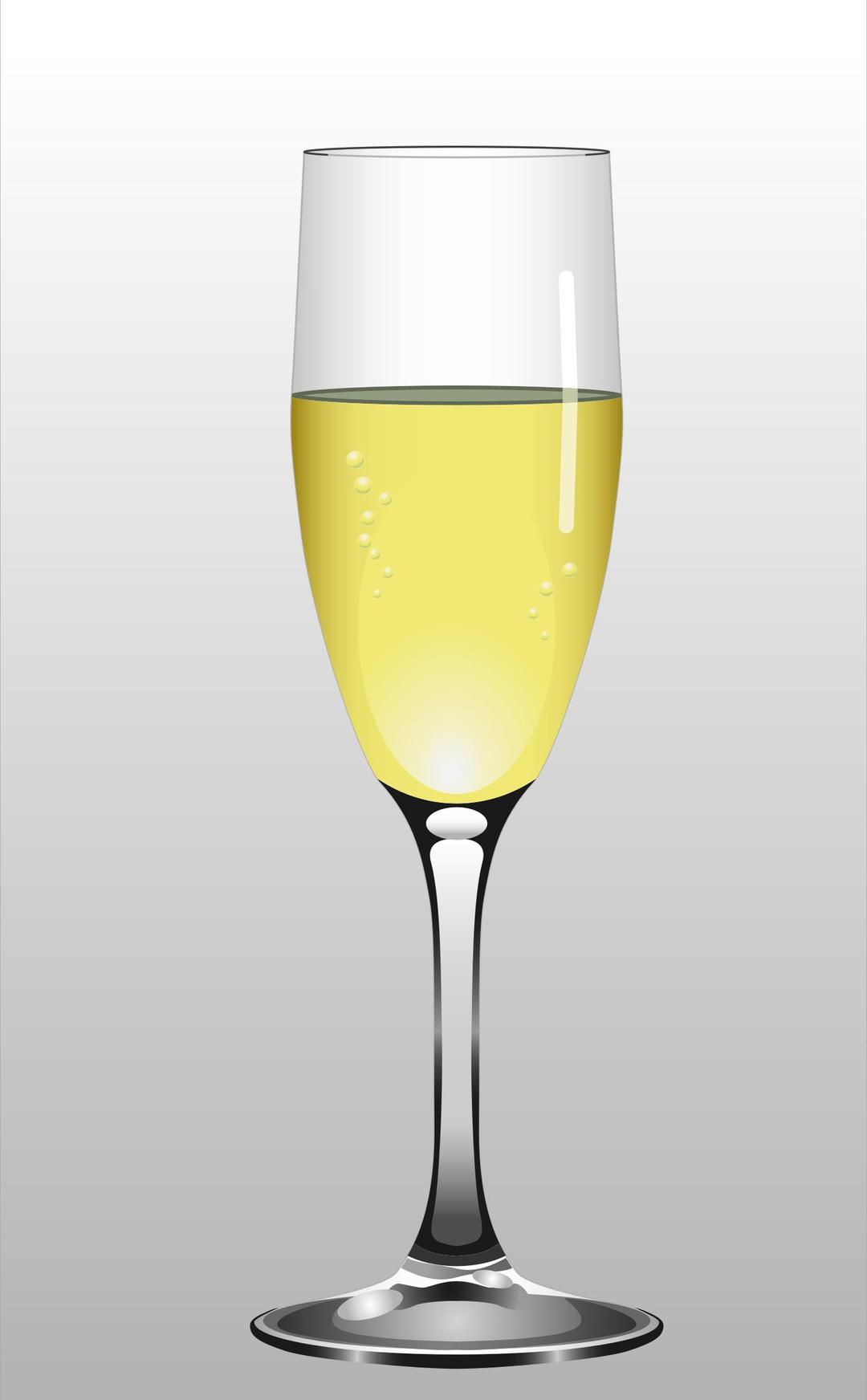 Glass of Champagne png transparent