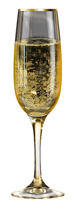 Glass Of Champagne Bubbles png transparent