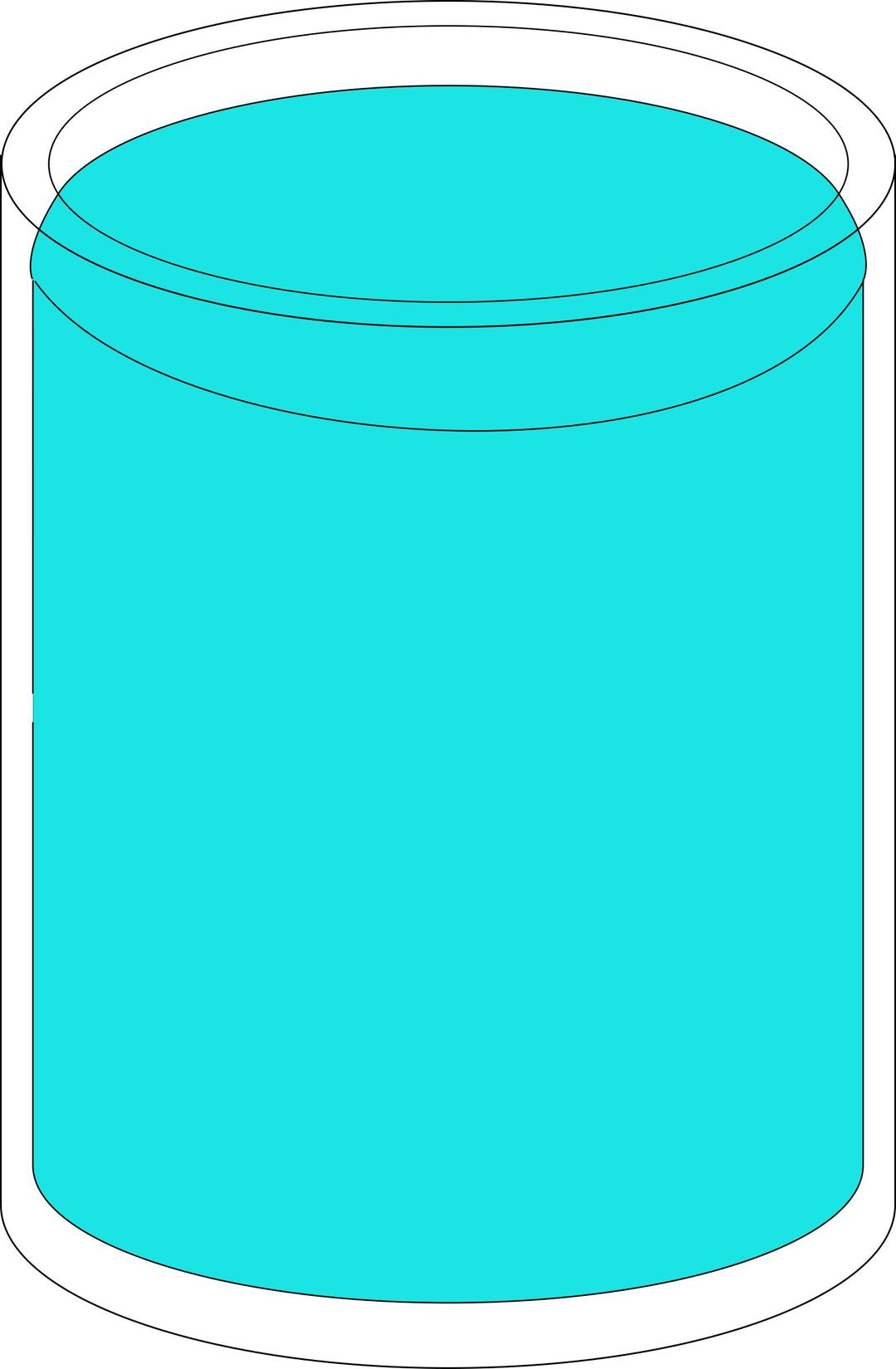 Glass of water png transparent