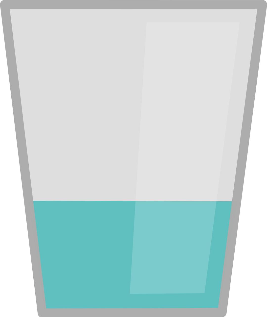 Glass of water with transparent background png transparent