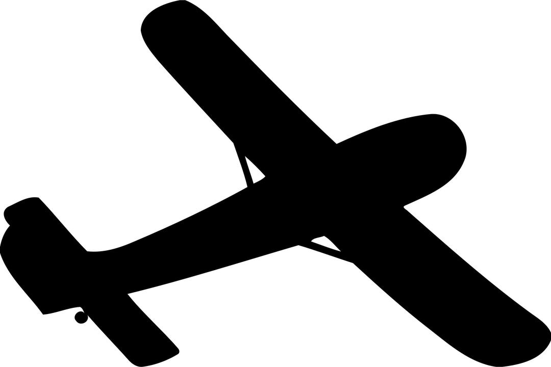 Glider silhouette 2 png transparent