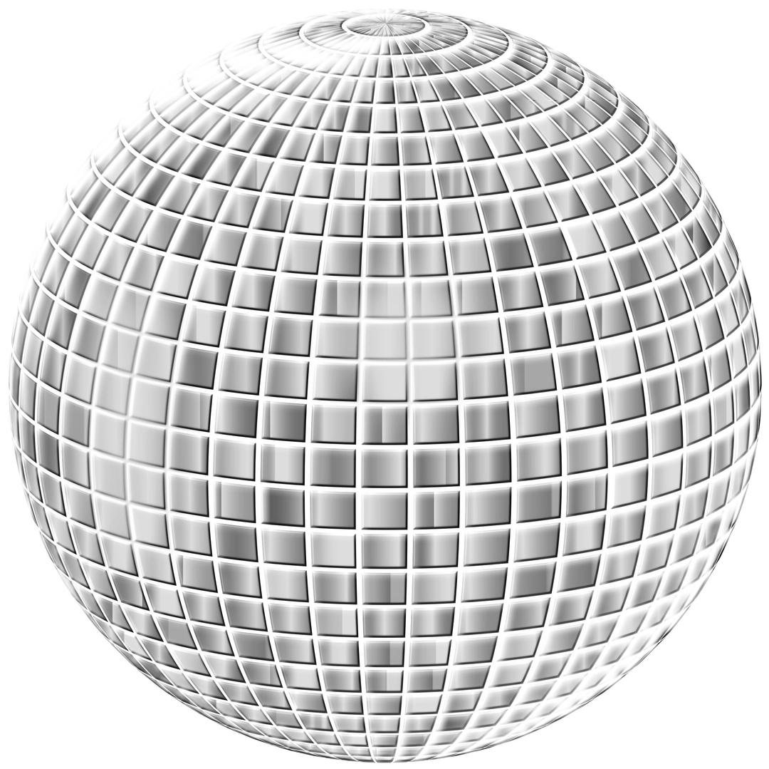 Glimmering Disco Ball Enhanced 3 No Background png transparent