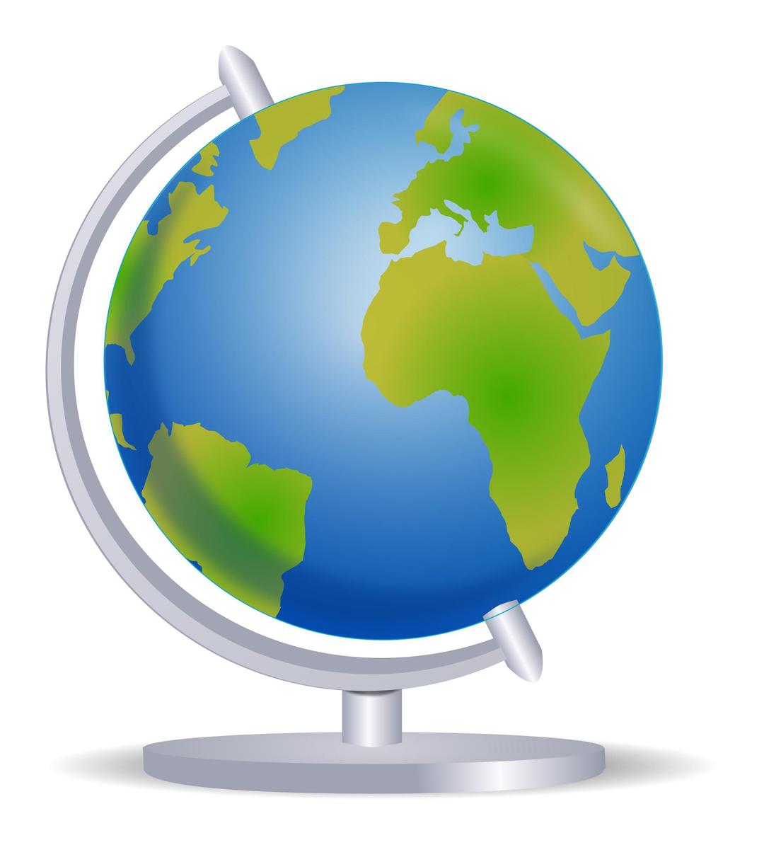 Globe on stand png transparent