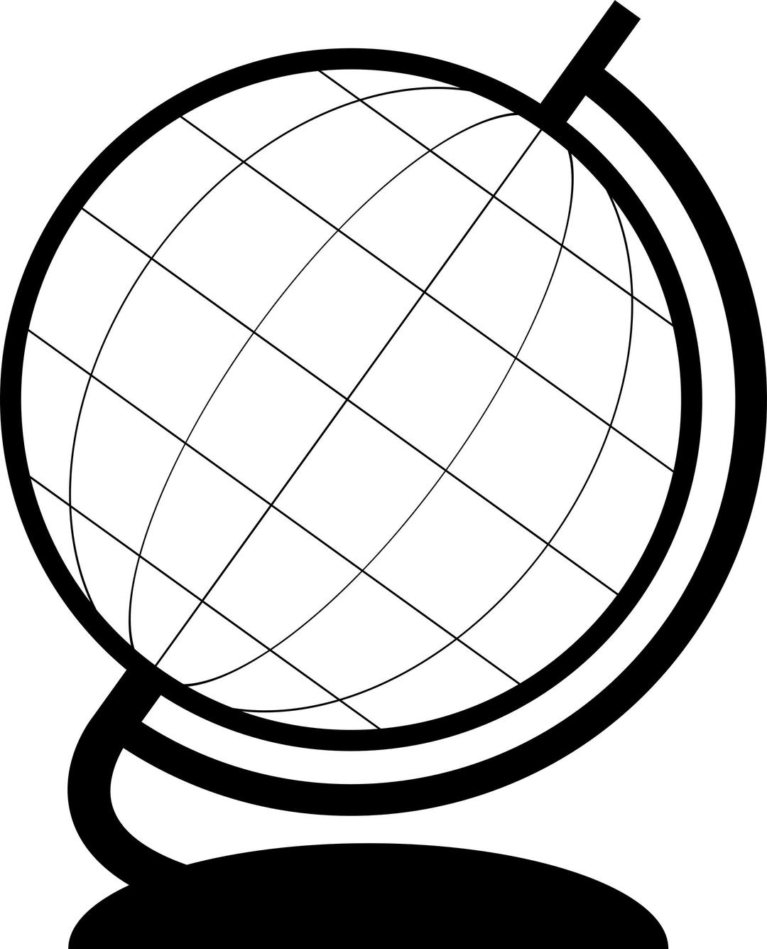 Globe outline png transparent
