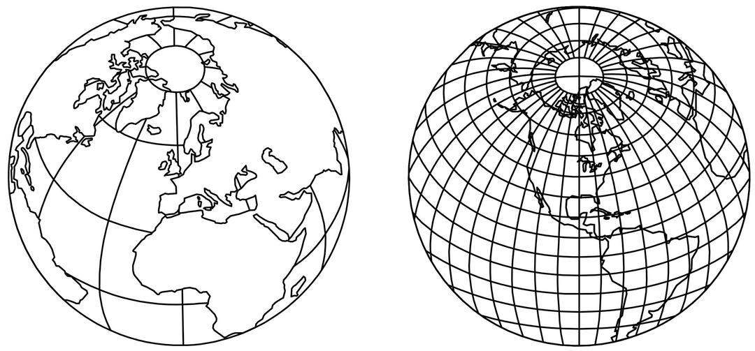 globes with mercator projections png transparent