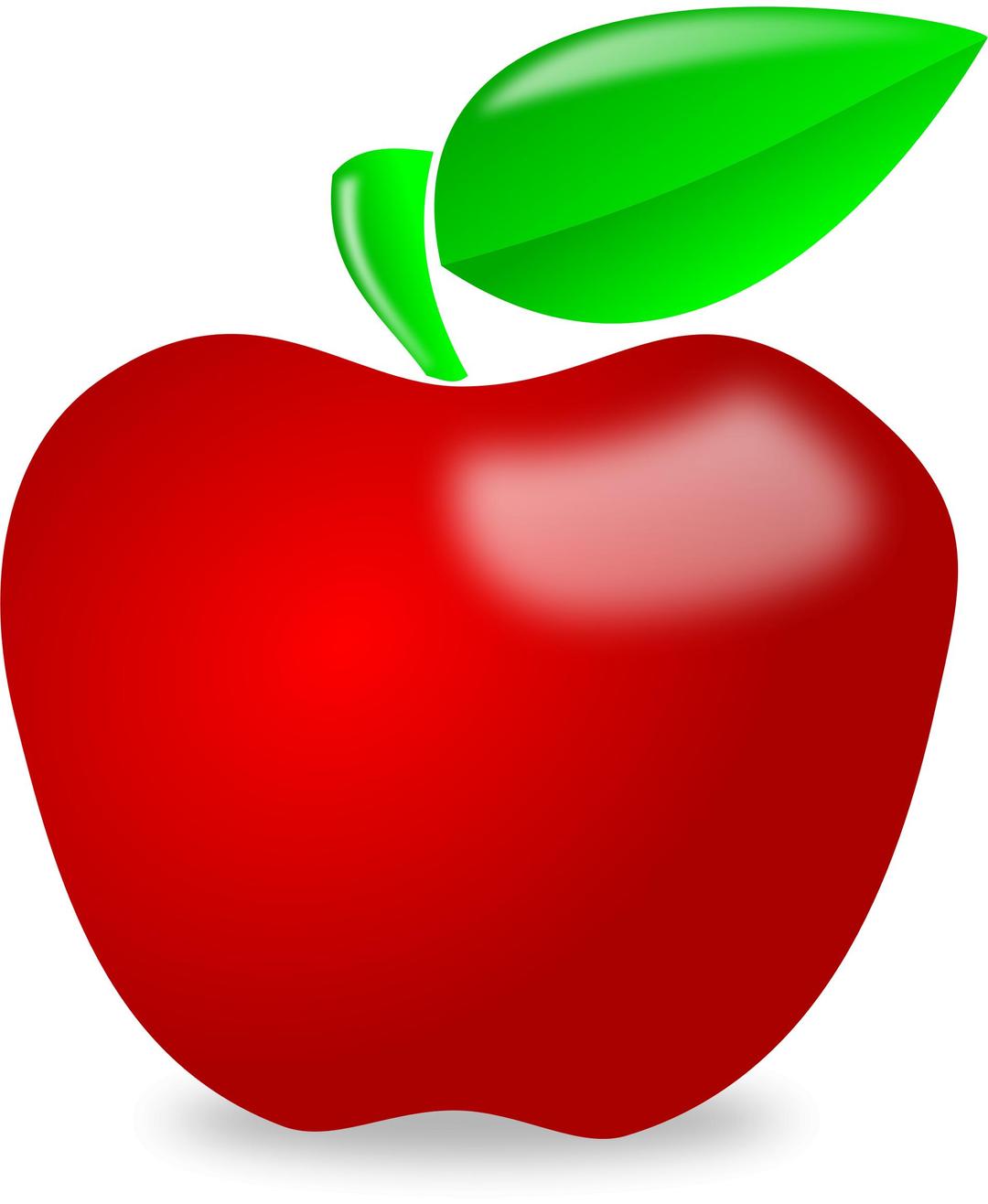 Glossy apple png transparent