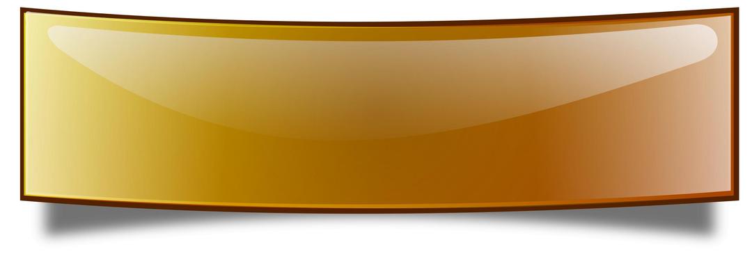 Glossy banner, bended png transparent