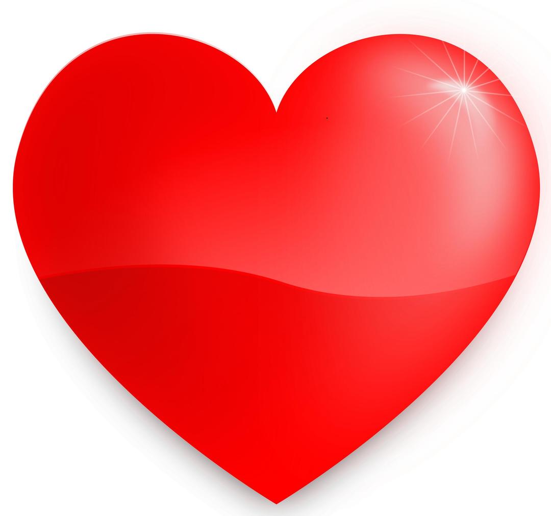 Glossy Heart png transparent