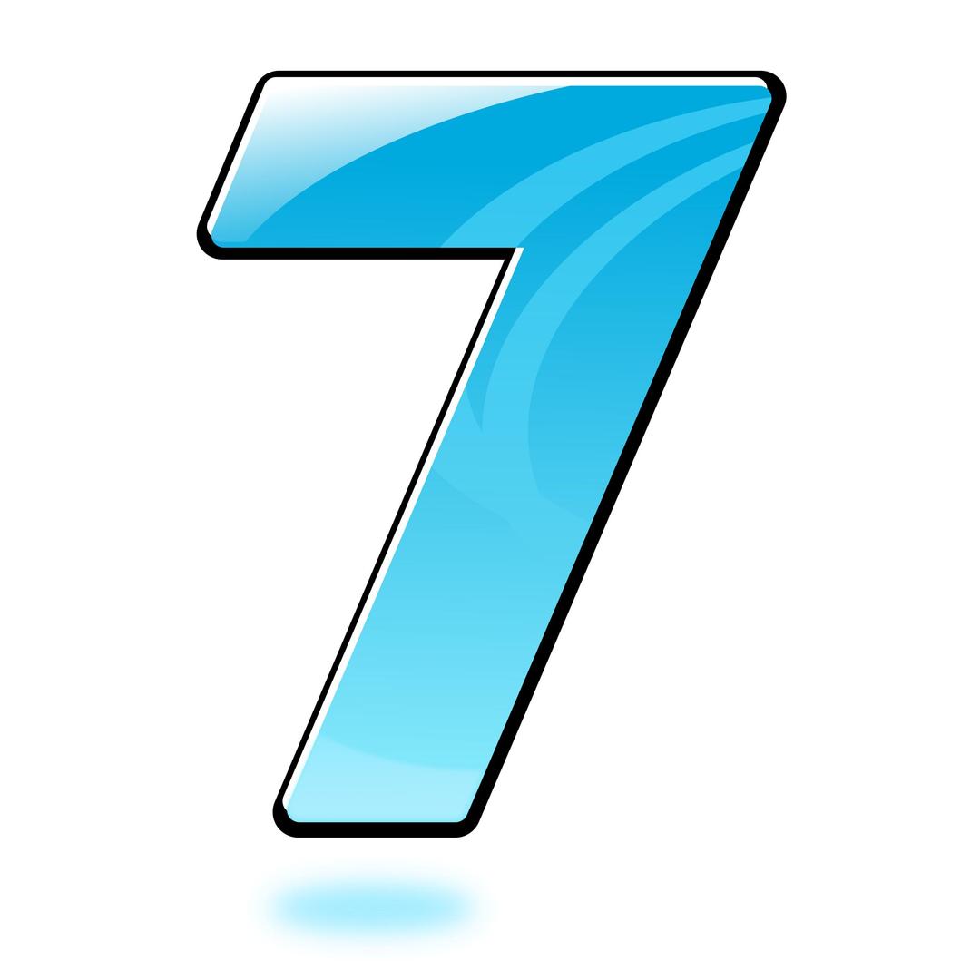 Glossy Number : Seven png transparent