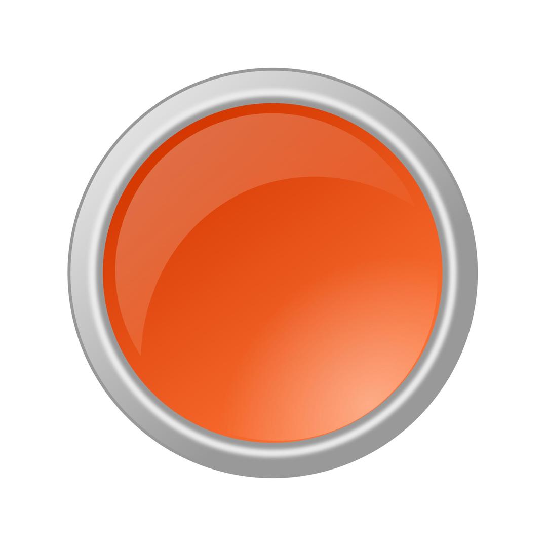 Glossy Orange Button png transparent