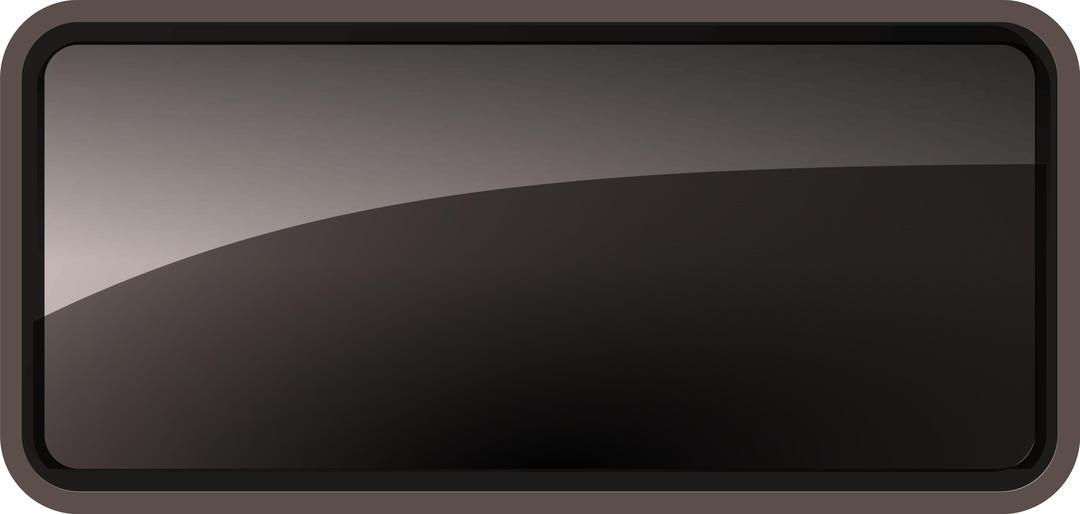 Glossy Rectangle Black png transparent